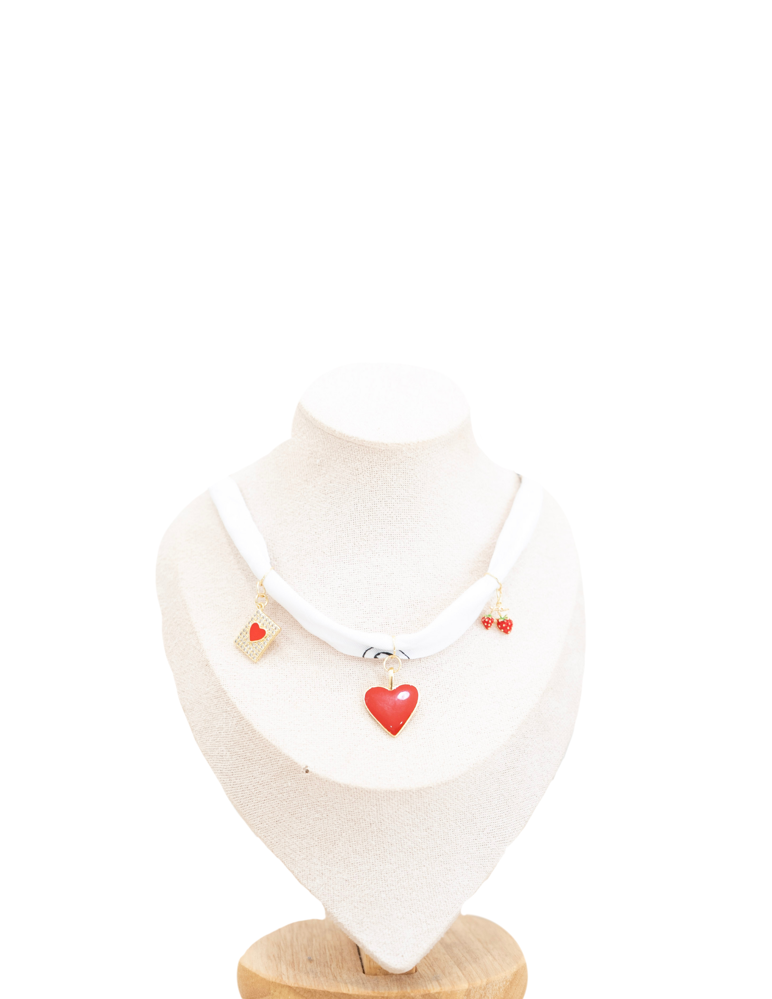 Heart Bandana Charm Necklace