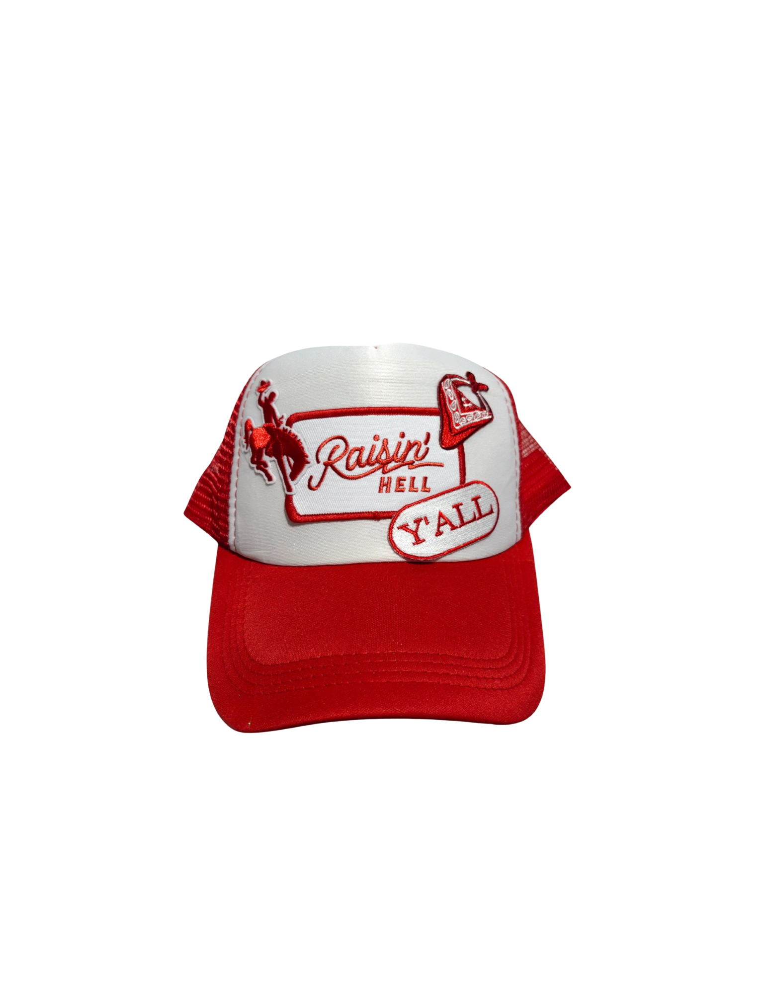 Raising Hell Trucker Hat Pre-Made