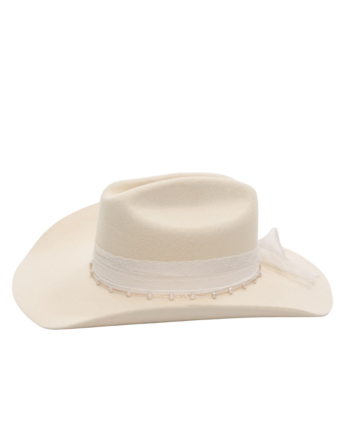 Tisú Hats Ivory Wide Brim Rancher Fedora Hat Western Boho Coastal Cowgirl Wholesale Suede Rancher Hat, Cowboy Hat | Sunflower Floral  main image 4
