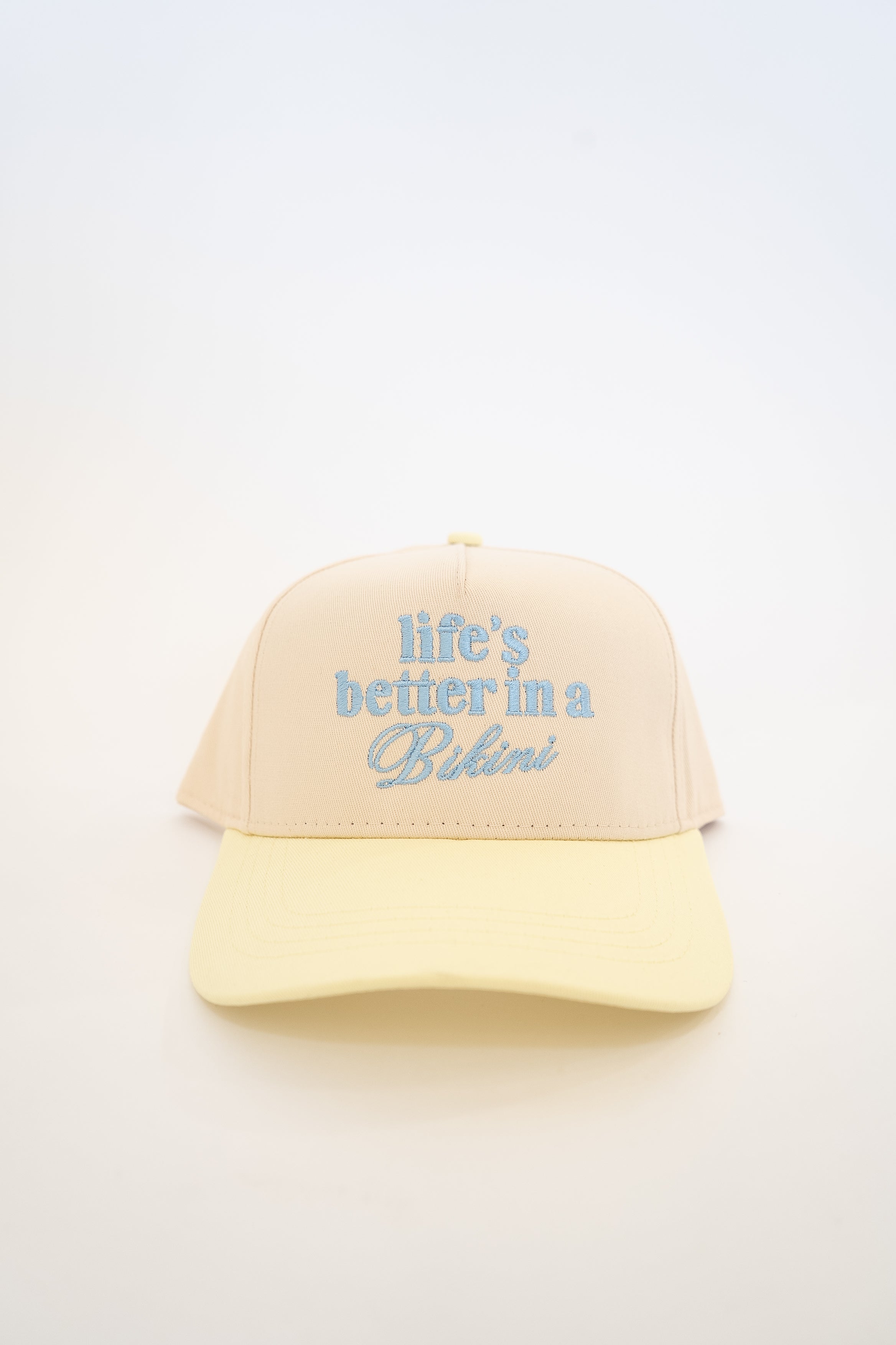 Lifeβs Better In A Bikini Canvas Trucker