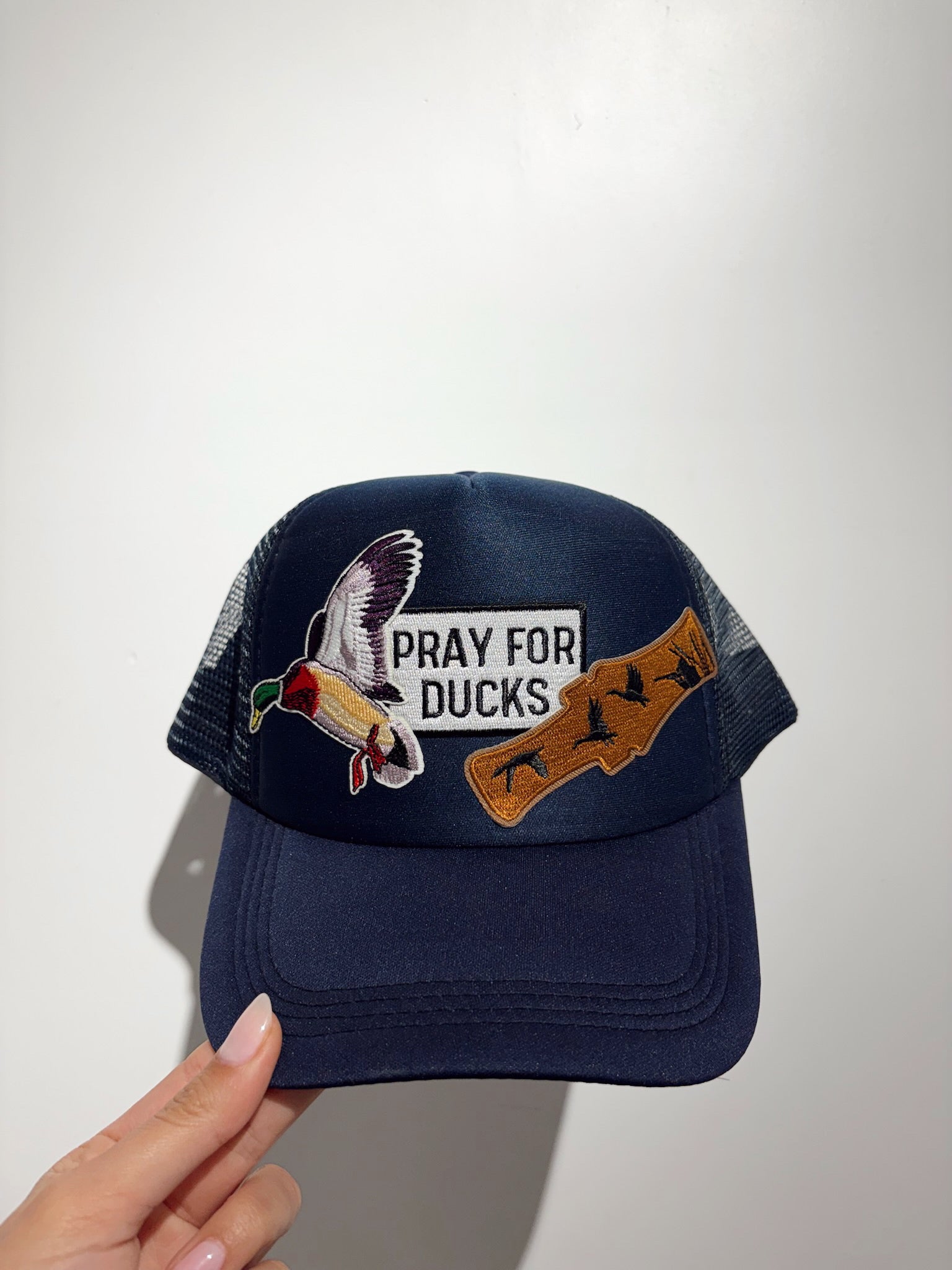 Pray for Ducks Trucker Hat Pre-Made