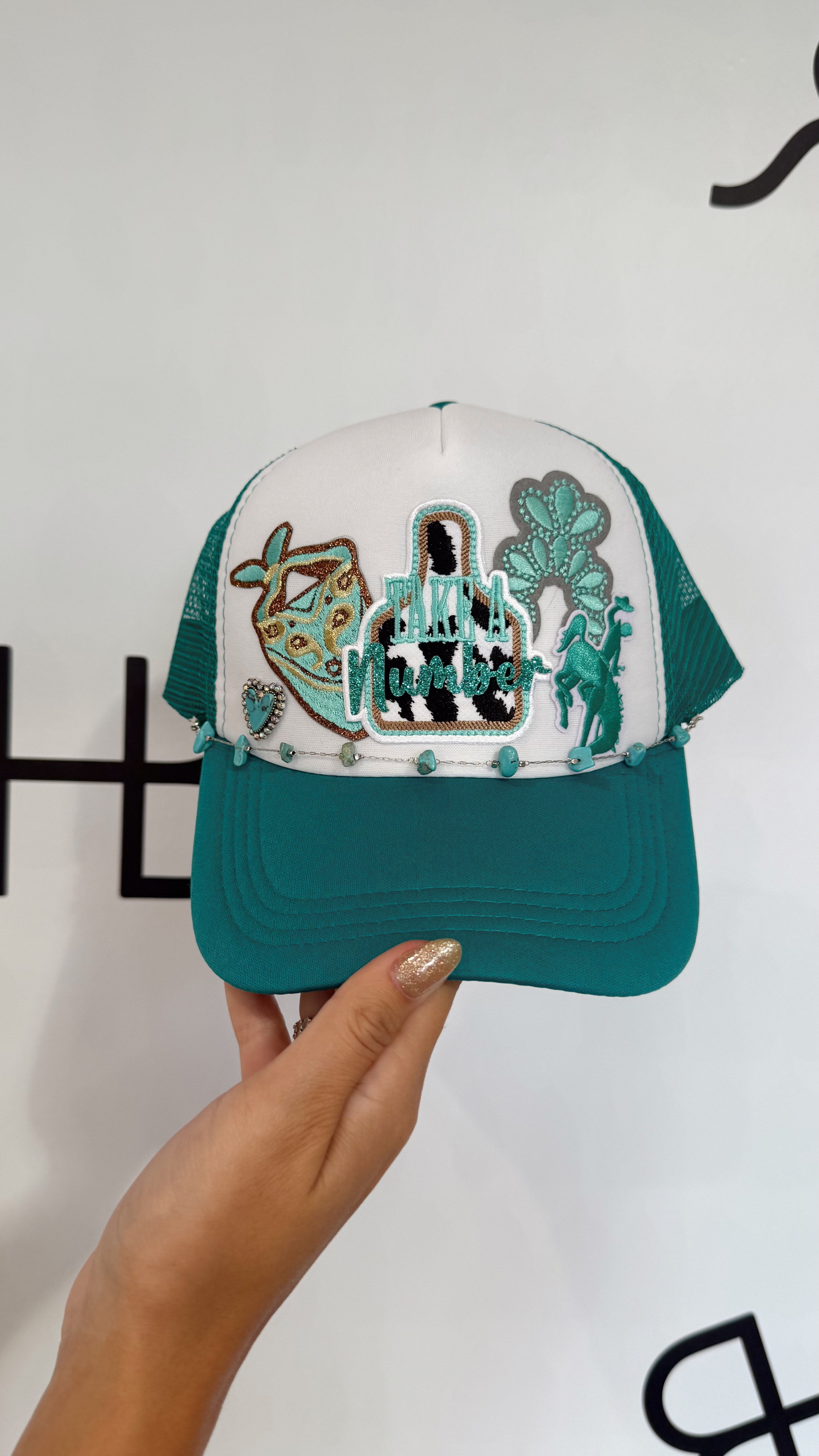 Teal PreMade Trucker