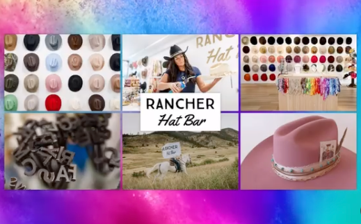 Montage of Rancher Hat Bar Hats and Brands Featured on the Kelly Clarkson Show