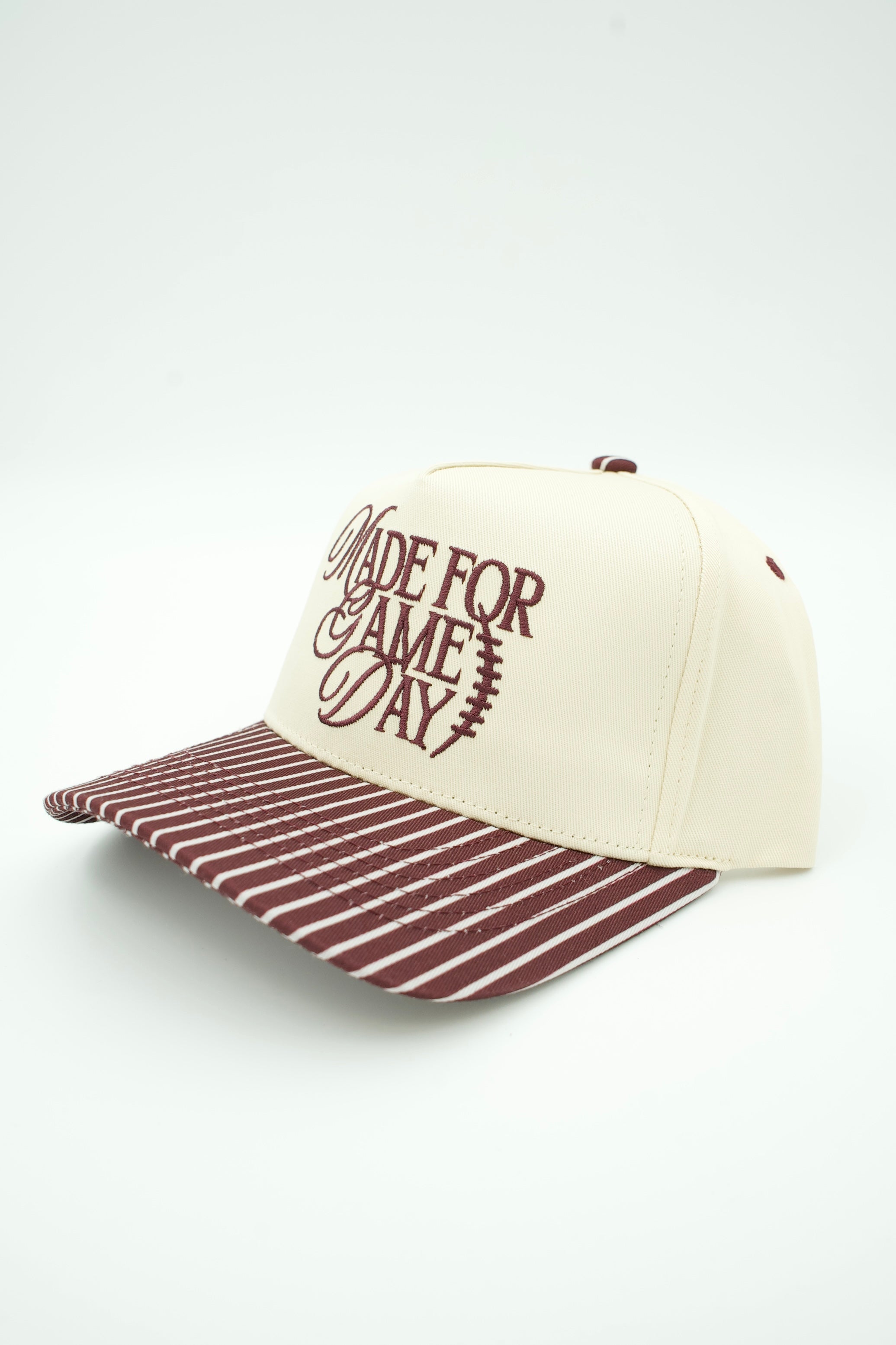 Made For Game Day Canvas Trucker Hat With Stripes
